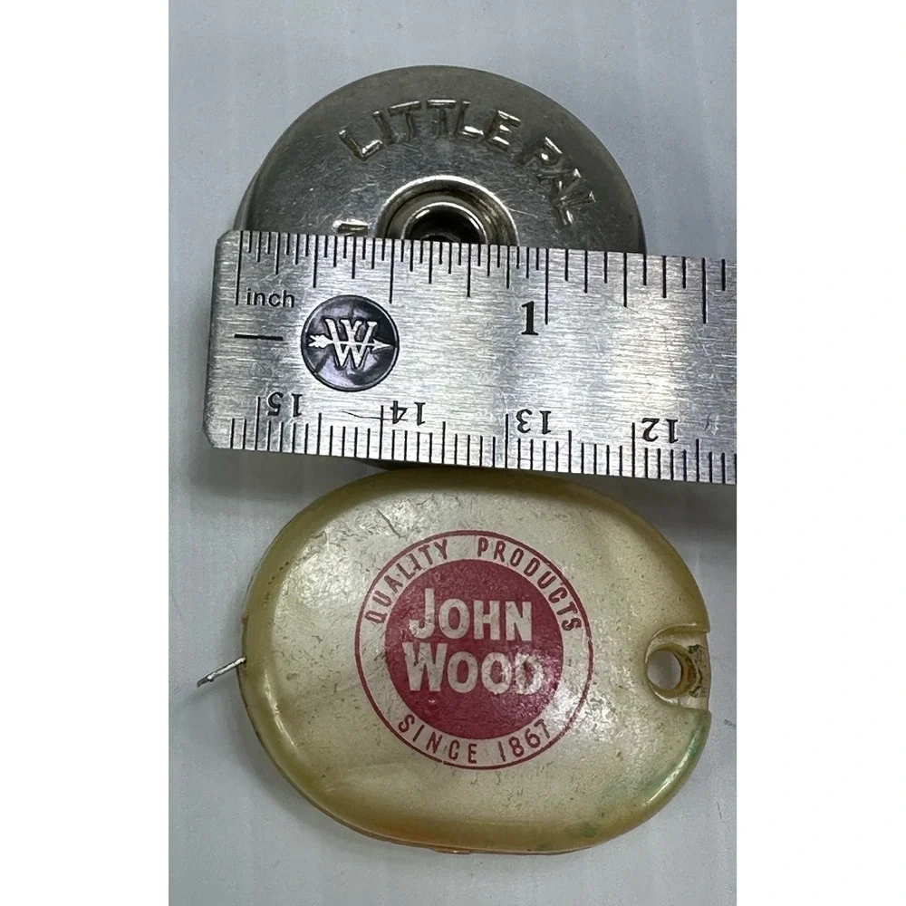 Vintage Little Pal 3FT &‎ John Wood Quality Products Since 1877 Tape Measure USA